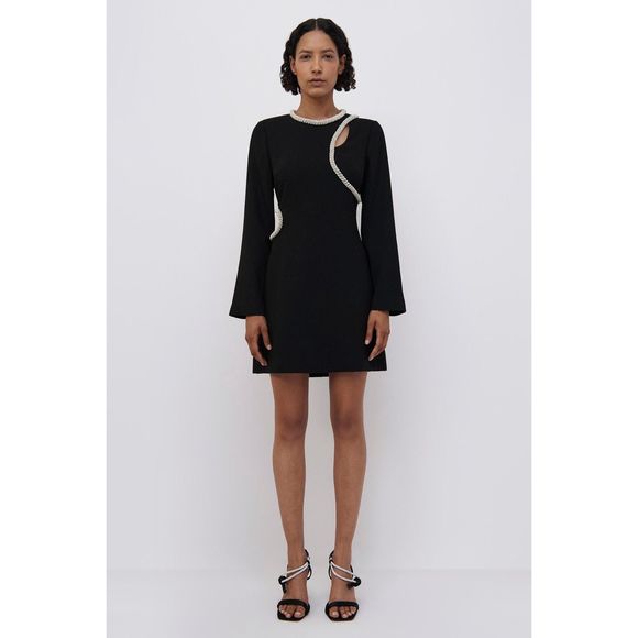 JONATHAN SIMKHAI KATHARINE DIAMANTE MINI DRESS - Picture 4 of 14
